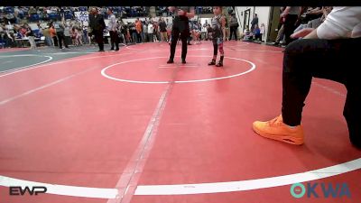 43-46 lbs Rr Rnd 3 - Rory Rice, Coweta Tiger Wrestling vs Edith Shimonek, Pawhuska Elks Takedown