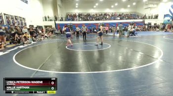 235 lbs Quarterfinal - Hallie Hartman, Bonners Ferry vs Lyrica Peterson-Wagenborg, Lewiston