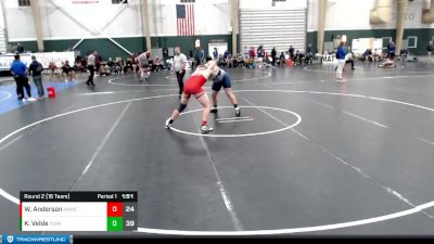 285 lbs Round 2 (16 Team) - Kadence Velde, York vs Wyatt Anderson, Amherst