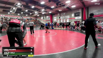 140 lbs Cons. Round 1 - Shelby Avila, Foothill vs Linda Ocampo, Elsinore