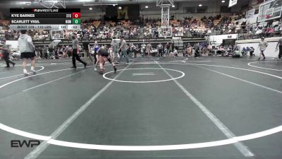 110 lbs 3rd Place - Kye Barnes, Sallisaw Takedown Club vs Scarlett Vigil, Team Nomad