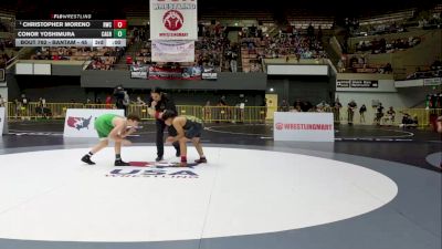 Intermediate Boys - 105 lbs 1st Place Match - Jeremiah Sablan, Valiant Training Center vs Brandon Stewart, Poway Wrestling