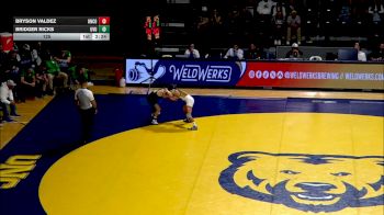 125 lbs Bryson Valdez, Northern Colorado vs Bridger Ricks, Utah Valley