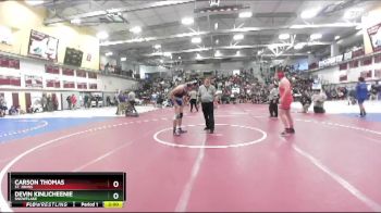 215 lbs Semifinal - Devin Kinlicheenie, Snowflake vs Carson Thomas, St. Johns