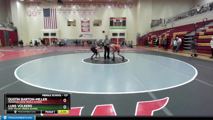 121 lbs Quarterfinal - Luke Volkers, East Valley Middle School vs ...