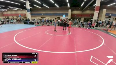 100 lbs Cons. Round 1 - Jayden Pham, Best Trained Wrestling vs Jayden Soberano, Texas