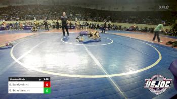 67 lbs Quarterfinal - Graham Sandoval, Cowboy Wrestling Club vs Gavin Schultheis, JRG Wrestling