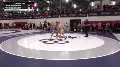 82 kg Quarters - John Richardson, Kohawk Wrestling Club vs Connor Gregory, Castleton RTC