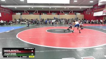 115 lbs Cons. Round 3 - Samuel Ricketts, Newark Memorial High School vs Julean Baker, Alhambra High School