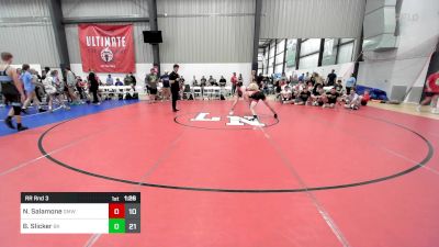 129 lbs Rr Rnd 3 - Nicholas Salamone, Gold Medal WC vs Brady Slicker, Bad Karma