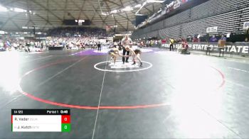 1A 120 lbs Cons. Round 2 - Joshua Kutch, Seton Catholic vs Ryan Vader, Zillah