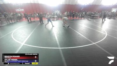 145 lbs 5th Place Match - Bradyn Penard, Wisconsin vs Dylan Weigel, Belmont-Platteville Youth Wrestling Club