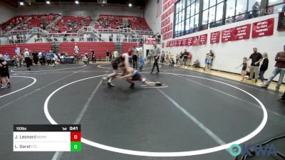 110 lbs Rr Rnd 1 - Jagger Leonard, Norman North Timberwolves vs Logan Darst, Comanche Takedown Club