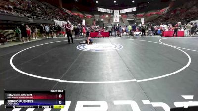 87 lbs Cons. Semi - David Burshem, Del Norte Wrestling Inc. vs Sergio Puentes, California