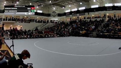 126 lbs Semis & 3rd Wb (16 Team) - Adrian Zapata, Woodland, Cartersville vs Max Meredith, Ola