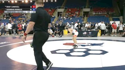 100 lbs Quarters - Shay Lundvall, Iowa vs Leonidas Murillo, Pennsylvania