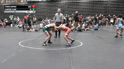 84 lbs Round 6 (8 Team) - Chris Espino, Capital City WC vs Carter Cline, Trojan Wrestling