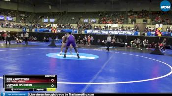 197 lbs Cons. Round 2 - Demond Harrison, Albion vs Ben Kawczynski, Wisconsin-La Crosse