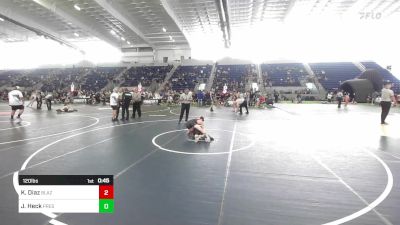 120 lbs Consi Of 4 - Kane Diaz, Blazers WC vs Joel Heck, Prescott Valley Bighorns