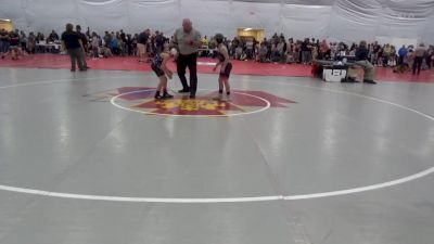 78 lbs Consi Of 8 #1 - Emmit Myers, Huntingdon vs Bentley Shrecengost, Anita