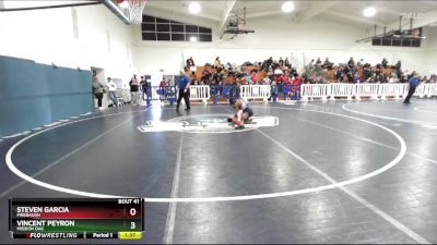 113 lbs Champ. Round 1 - Steven Garcia, Firebaugh vs Vincent Peyron, Mission Oak