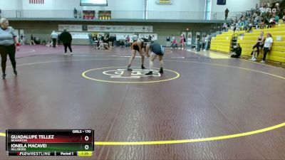 170 lbs Champ. Round 1 - Guadalupe Tellez, Beaverton vs Ionela Macavei, Hillsboro