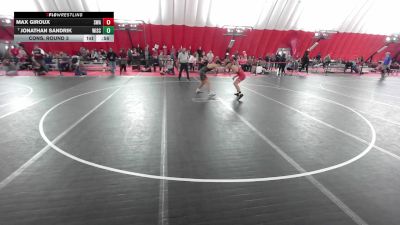 16U Boys - 138 lbs Cons. Round 3 - Jonathan Sandrik, Wisconsin vs Max Giroux, Sarbacker Wrestling Academy