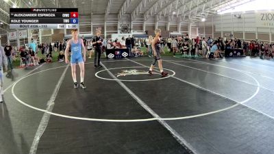 113 lbs Cons. Round 5 - Alekzander Espinoza, Coachella Valley Wrestling Club vs Kole Younger, Team Idaho Wrestling Club