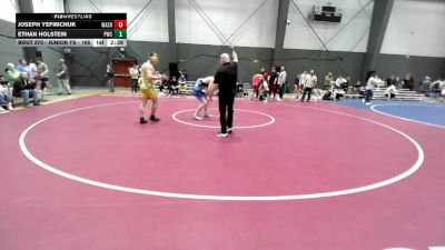 Junior FS - 165 lbs Cons. Semis - Joseph Yefimchuk, Washington vs Ethan Holstein, Peninsula Wrestling Club