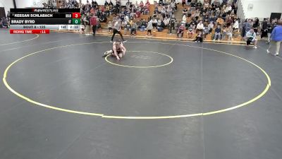 125 lbs Champ. Round 1 - Keegan Schlabach, Manchester vs Brady Byrd, Indiana Tech