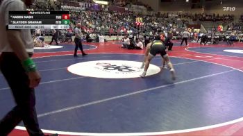4A 165 lbs Semifinal - Slayden Graham, Pottsville vs Kaden Nash, Pulaski Academy High School