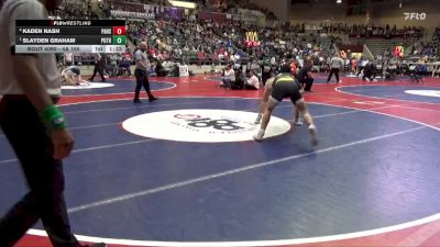 4A 165 lbs Semifinal - Slayden Graham, Pottsville vs Kaden Nash, Pulaski Academy High School