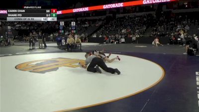 106 lbs Consi Of 32 #2 - Caden Chan, San Clemente (SS) vs Shane Ito, La Costa Canyon (SD)