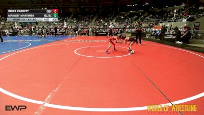 60 lbs Consi Of 8 #2 - Briar Parrett, Choose Hard Wrestling Academy vs Maisley Martines, MilLard South Wrestling Club