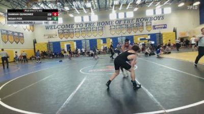 126 lbs Cons. Round 2 - Noah Fox, Cowboy vs Damian Quinonez, Unattached