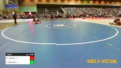 145 lbs Quarterfinal - Noah Castillo, Jungle Cats Wrestling Club vs Julian Villalobos, Ayala