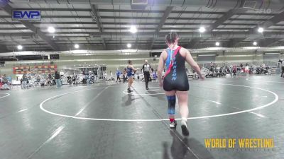 150 lbs Rr Rnd 2 - Emmalee Johnson, Oklahoma Phantom vs Parker Martinez, Davis Youth Wrestling Club