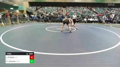 175 lbs Consi Of 16 #1 - Josh Preske, Torrey Pines vs Sterling Johnson, Riverton