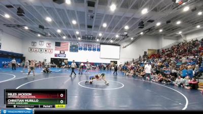 75 lbs Quarterfinal - Miles Jackson, Centennial Middle School vs Christian Murillo, Gering Junior High