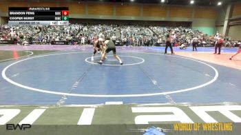 126 lbs Round Of 16 - Brandon Feng, NorCal Gold Rush Wrestling vs Cooper Hurst, RAWC