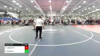 120 lbs Round Of 64 - Ashton Leegaard, WY vs Brody Coleman, VA