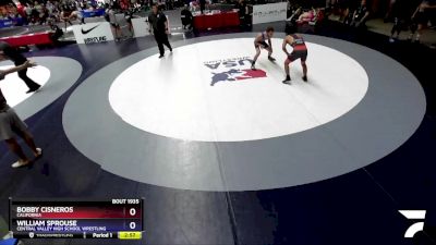 57 lbs Cons. Round 2 - Bobby Cisneros, California vs William Sprouse, Central Valley High School Wrestling