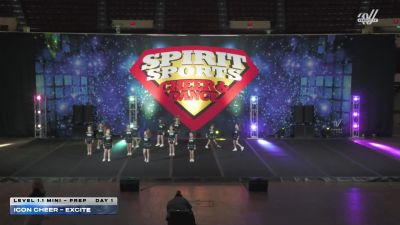 Icon Cheer - excite [2026 L1.1 Mini - PREP Day 1] 2026 Spirit Sports ...