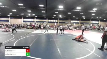 144 lbs Consi Of 8 #1 - Keegan Goeas, Grapplers HI vs Akio Sanders, All In Wr Acd