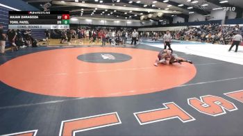 125 lbs Cons. Round 2 - Julian Zaragoza, Alvernia vs Toril Patel, Springfield College