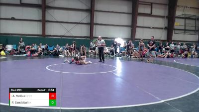 80-85 lbs Semifinal - Achaiah McCue, Beast Mode Wrestling Academy vs Presley Sandobal, CP Wrestling