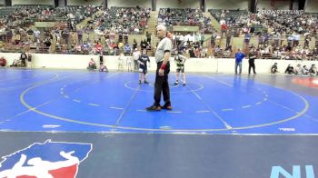 100 lbs Consi Of 8 #2 - Ezra Ross, Cavalier Wrestling Club vs Justin Green, East Jackson Takedown Club