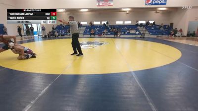 149 lbs Semifinal - Christian Lopez, Unattached vs Nick Meza, Valiant