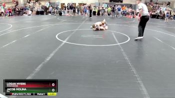 95 lbs 1st Place Match - Logan Myers, Manchester vs Jacob Molina, PAL