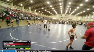 94 lbs Round 1 - Nash Nielson, Bear River vs Braxton Lowe, Victory Wrestling Club